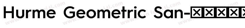Hurme Geometric San字体转换